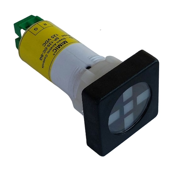 LED Semaphore Indicators-22.5 Cutout- Square with test function